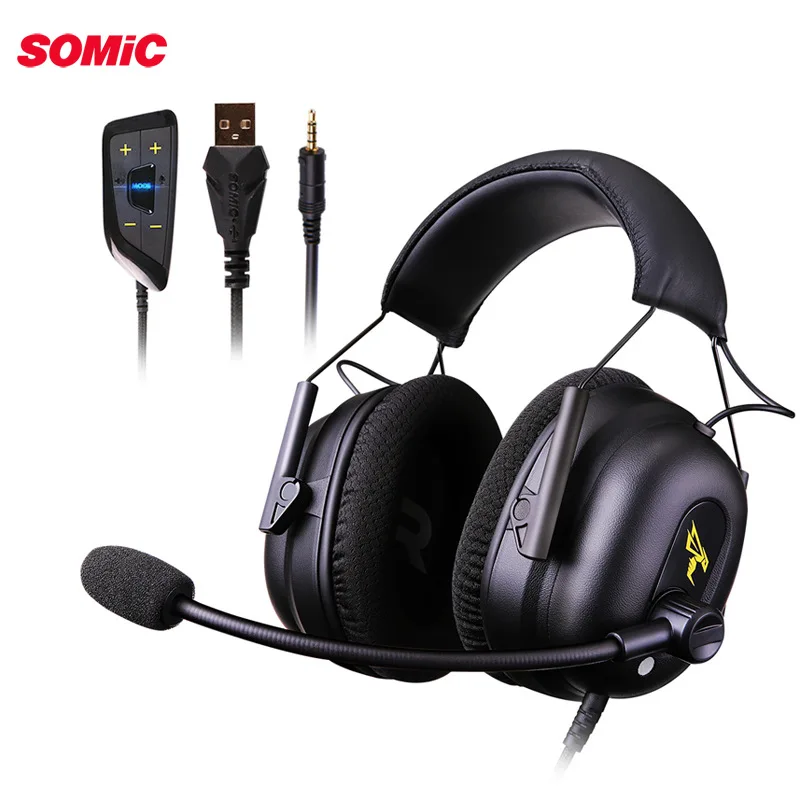 Gaming Earphones Somic G936N Head Mounted 7.1 Computer Phone Esports Games Driver Free