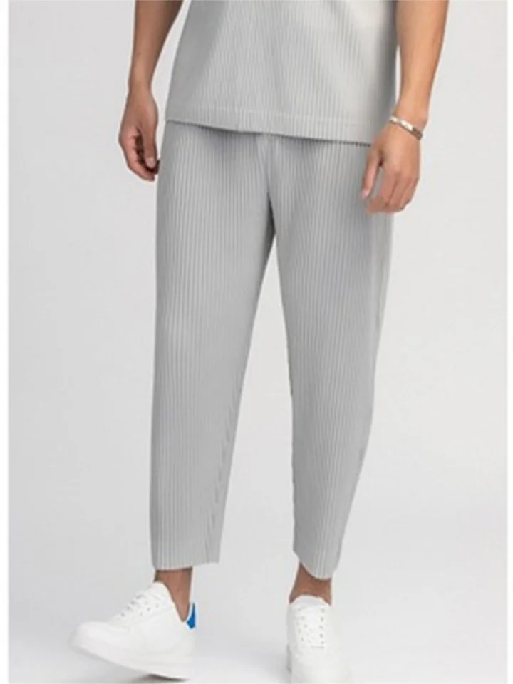 Miyake Fold Life Harem Pants Men's Loose HP Series All-match Pants