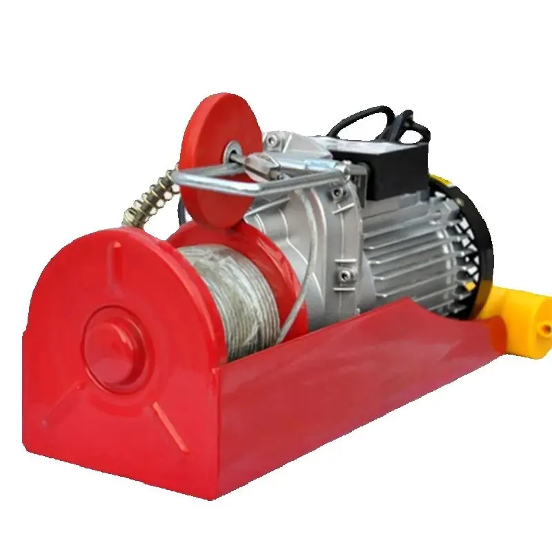 220V Electric Hoist with Wired/Wireless Remote Control Lifting Crane Cable Hoist Winch for Boat Car Garage Elevator