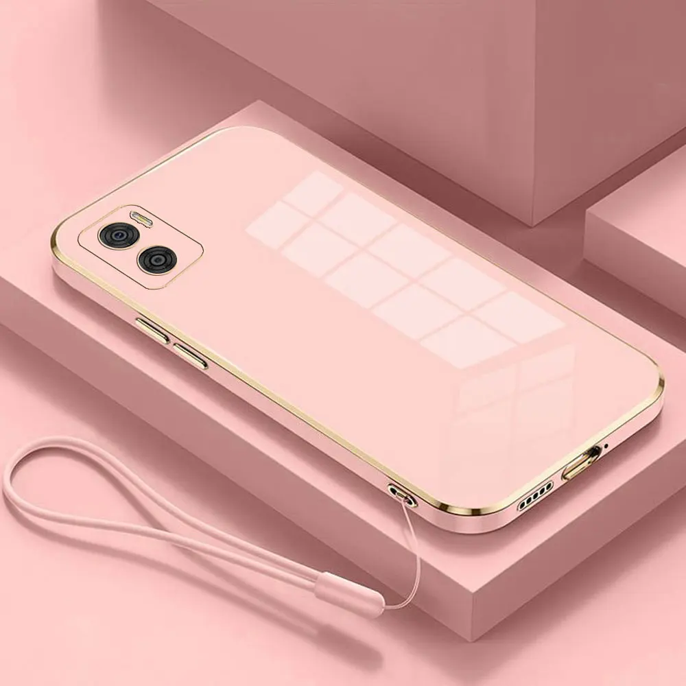 Luxury Square Plating Shockproof Case for Motorola - Enhanced Protection and Style