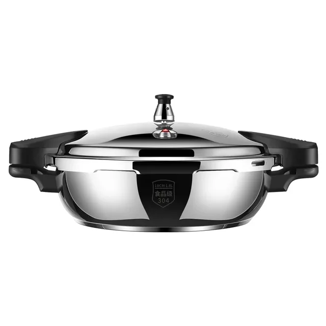 Autocuiseur en acier inoxydable, Mini marmite à pression de 1,8 l, marmite de cuisson rapide pour l'extérieur, cuisinière en céramique à Induction, chauffage au gaz 1