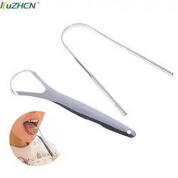 2PC Tongue Scarper Tongue Cleaner Stainless Steel Tongue Scrapper Brush Washable Tongue Scraper For Oral Hygiene Cleaning Tool