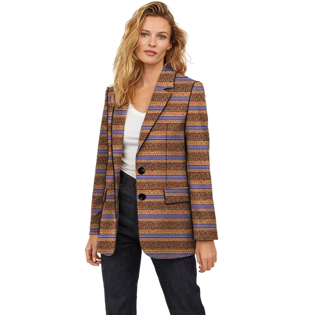 Amaka Long Sleeve Print Jacket - Image 4