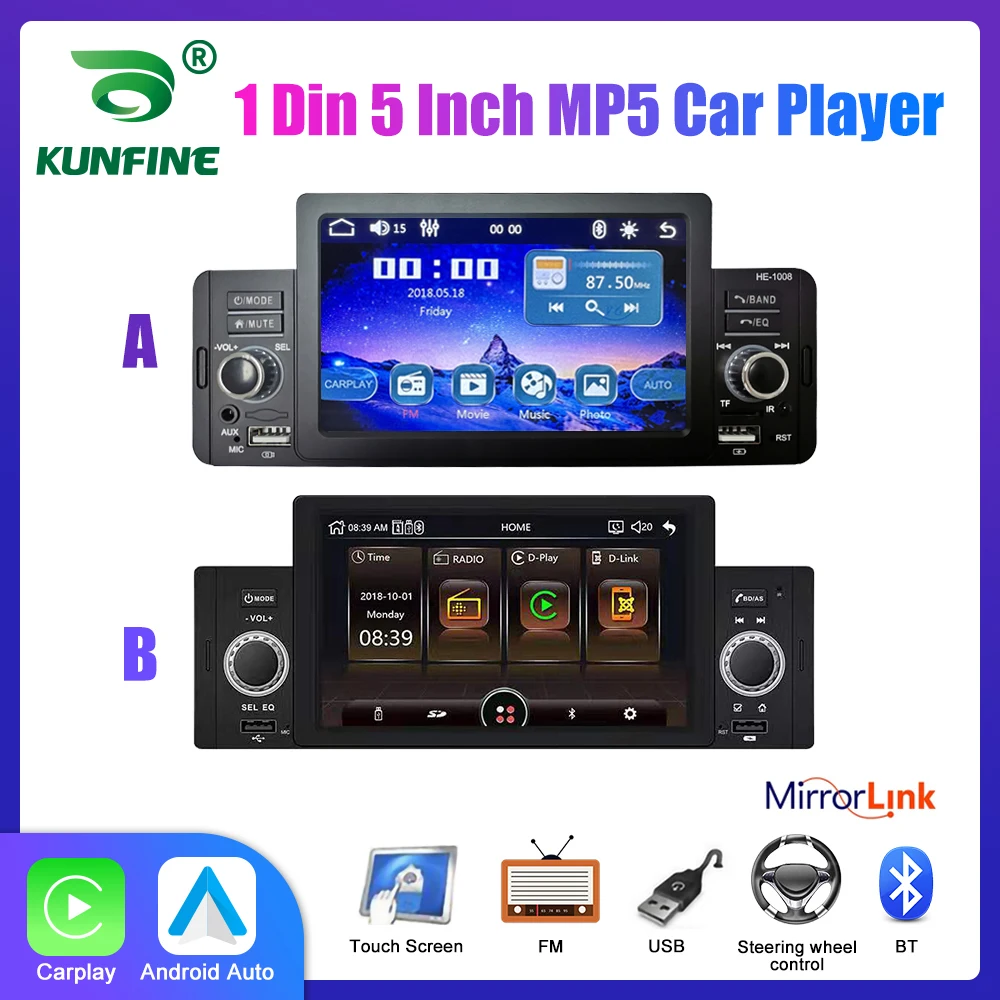 Autoradio Universale 1Din Ips Mp5 Lettore Multimediale Autoradio Autoradio Con Telecomando Bluetooth