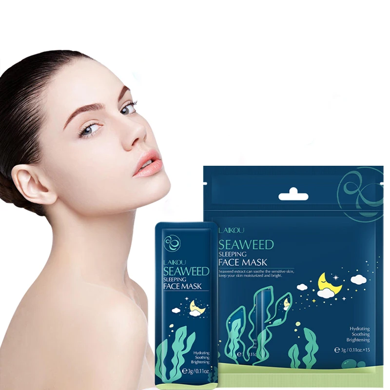 15pcsBaggedSeaweedMatchaCherryBlossomsMoisturizingEssence