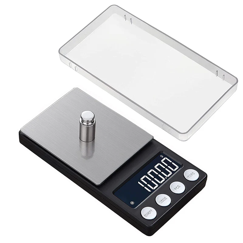 Digital Scale 1000g x 0.1g Jewelry Pocket Gram Gold Silver Coin Herb Food  Precis