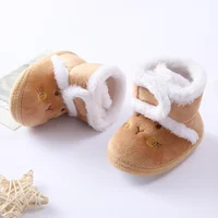 Newborn Baby Boys Girls Snow Boots Infant Toddler Soft Sole Kids Winter Warm Prewalker Unisex Nursling Crib Booties Non-Slip 3