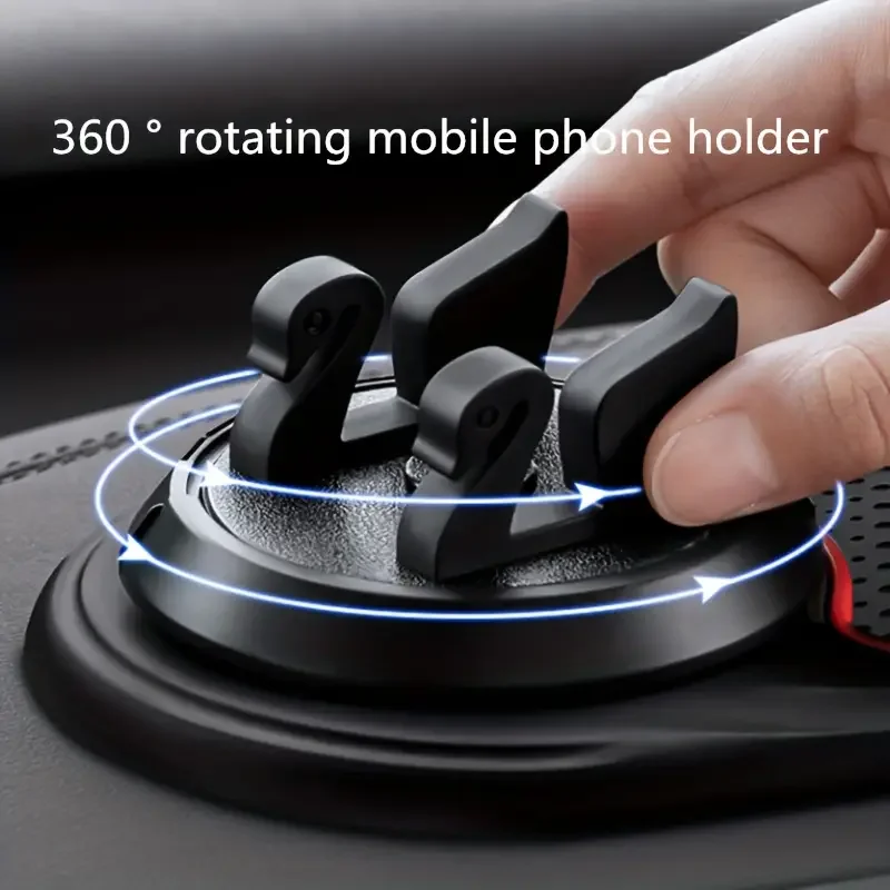 Multi functional Car Anti Slip Pad and Phone Holder 360 &deg; rotating Swan Navigation Bracket Silicone Dashboard Car Pad