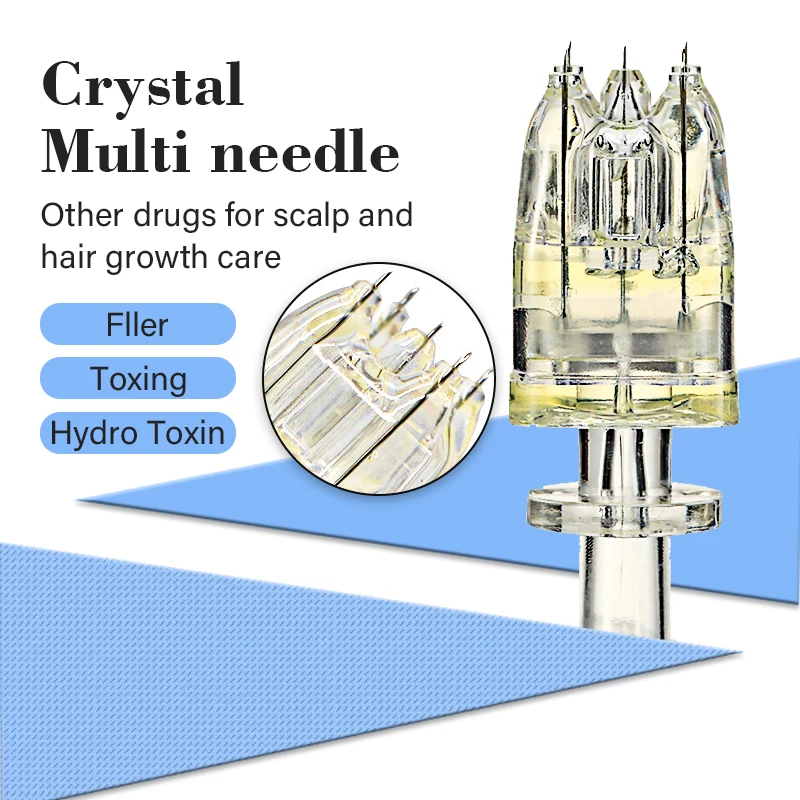 Tanio Korea Crystal Multi Needle 5 pinów mezoterapia wtryskiwacz igła