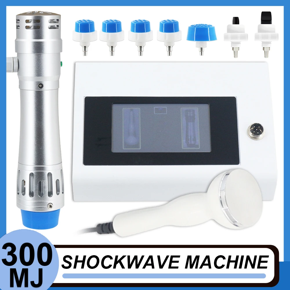

Shockwave Therapy Machine With 7 Heads Body Massage ED Treatment Relax Physiotherapy 300mj Shock Wave Equipment Pain Relief