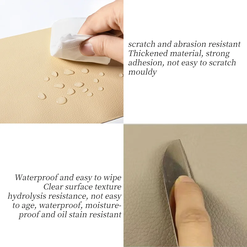 Leather Patch Self Adhesive PU Leather Patches Patch Self-Adhesive Couch Waterproof Wear-Resisting For Furniture Sofa Car Seats Shoes Fabric