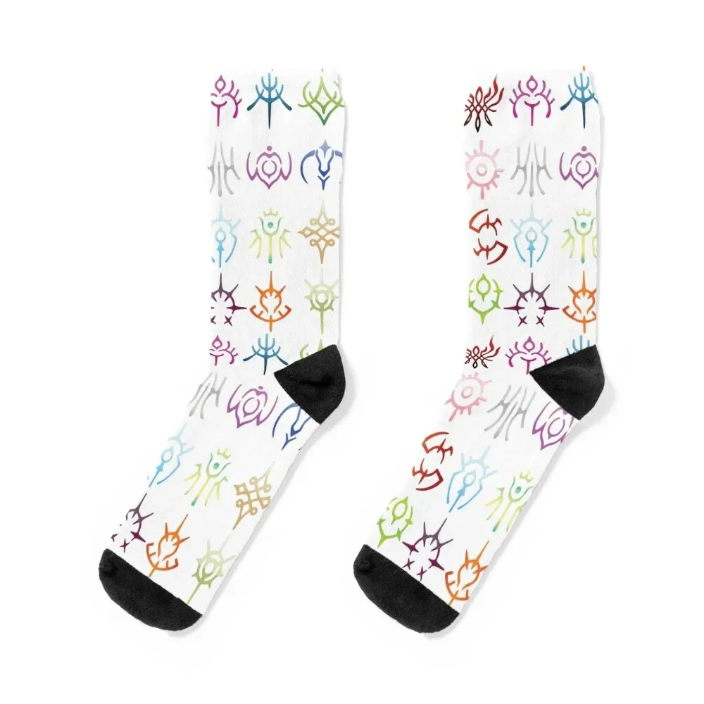 

The crests - colored version Socks floral funny gifts Women's Socks Men's