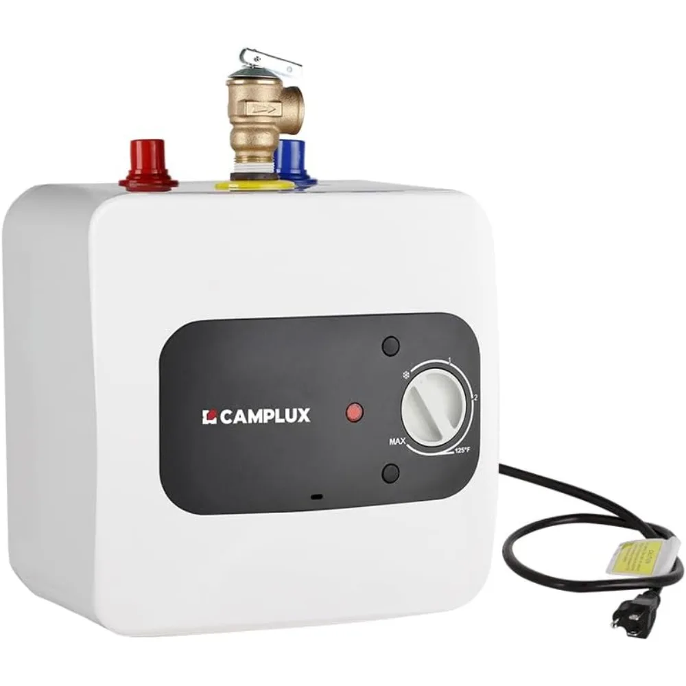 Mini Tank Electric Water Heater 1.3 Gallons Hot Water Heaters 120V Under Sink Heater with Cord Plug 1.44kW