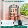 62x27x20 Inch 4-storey Mini Greenhouse, Indoor Greenhouse with Growth Lights, Outdoor Portable Walk-in Greenhouse with Timer 6
