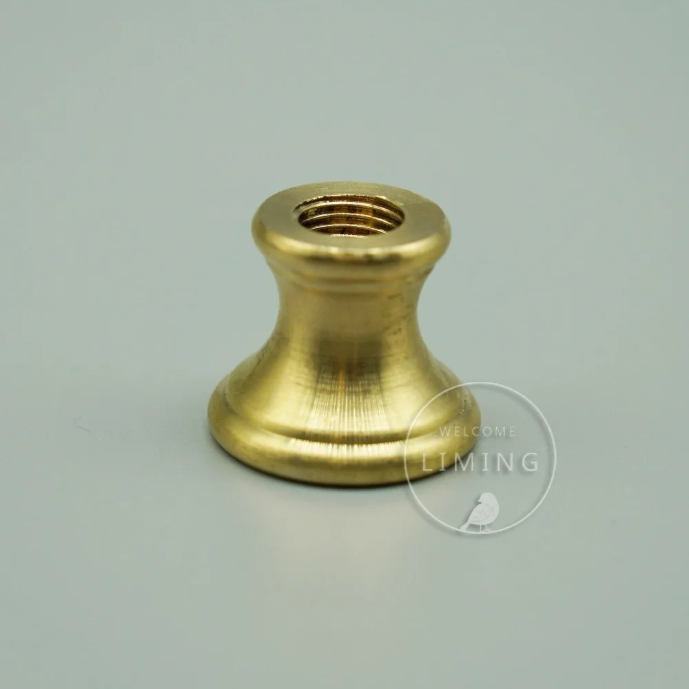 brass M10 inner tooth connector nut  threaded tube  trumpet-shaped connector adapter   lighting hardware accessories