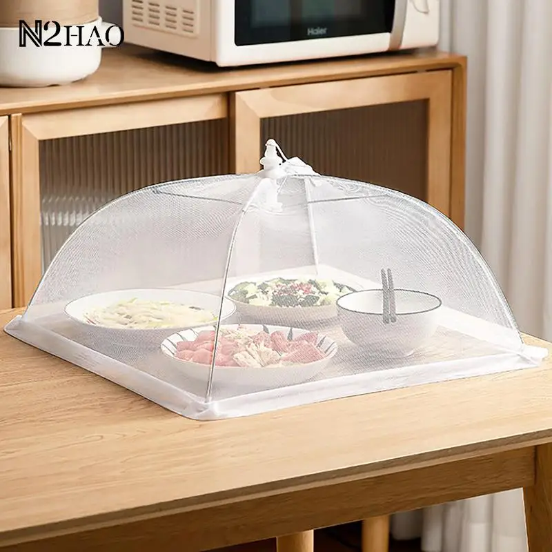 

Portable Foldable Table Food Cover Anti Fly Mosquito Net Dish Cover Umbrella Picnic Protect Mesh Pop-Up Dome Kitchen Tools