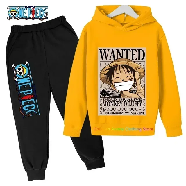 thumbnail image 1 of Conjunto de sudadera con capucha de One Piece de Anime nuevo de 2023, sudadera de Sonic para niños, jersey de Stranger Things, ropa de moda para bebés y niñas, 1 of 5