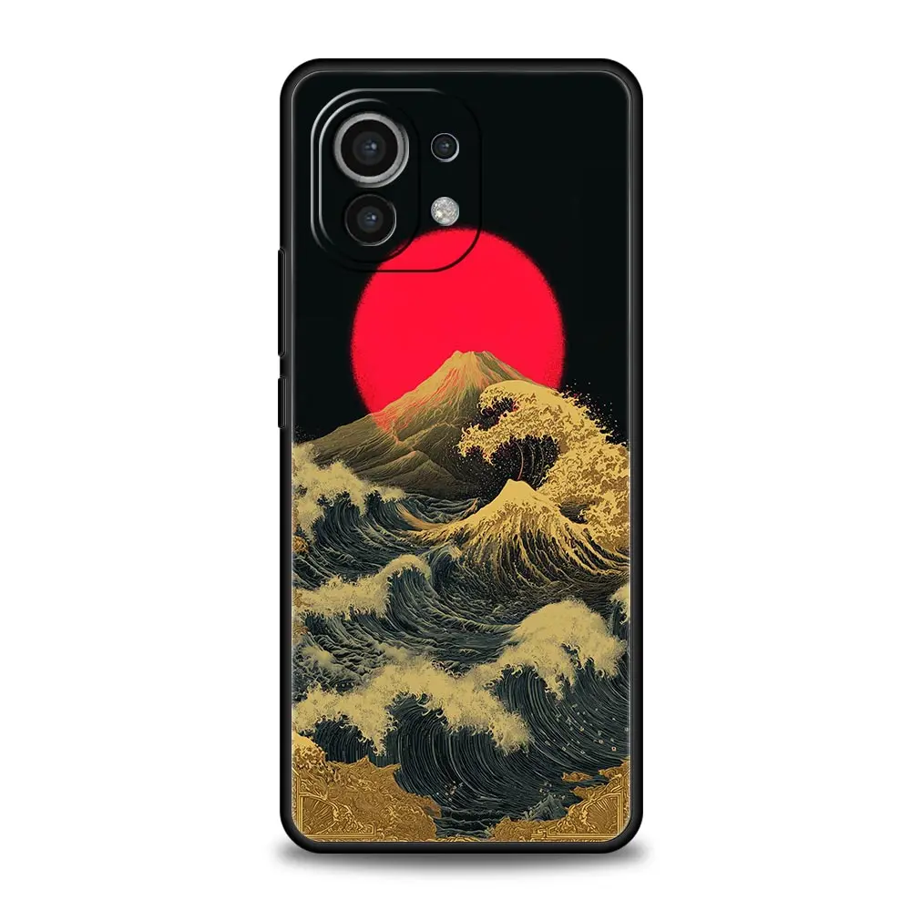 Japanese Style Art Phone Case - Elegant Soft Cover Design