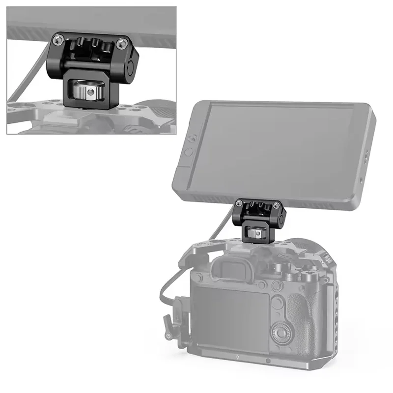 SmallRig Monitor Support Compatible with 1/4"-20 & ARRI 3/8''-16 Screws Swivel a