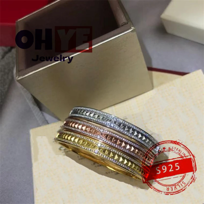 

1:1Hot sale Western style S925 silver Customized luxury party Gift Woman fashion trend style Luxury Classic Bracelet Jewelry