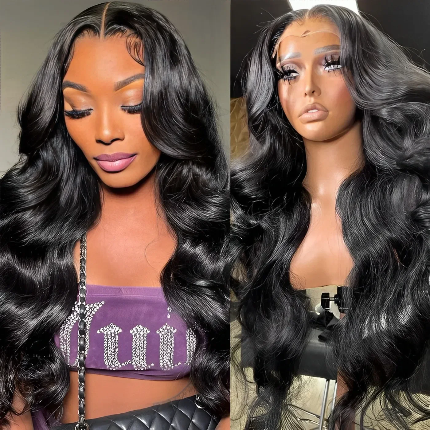 

4x4 Transparent Lace Closure Wigs Pre Plucked 30 32 13x4 Bling Hair Body Wave HD Lace Front Human Hair Wig 13X6 Lace Frontal Wig