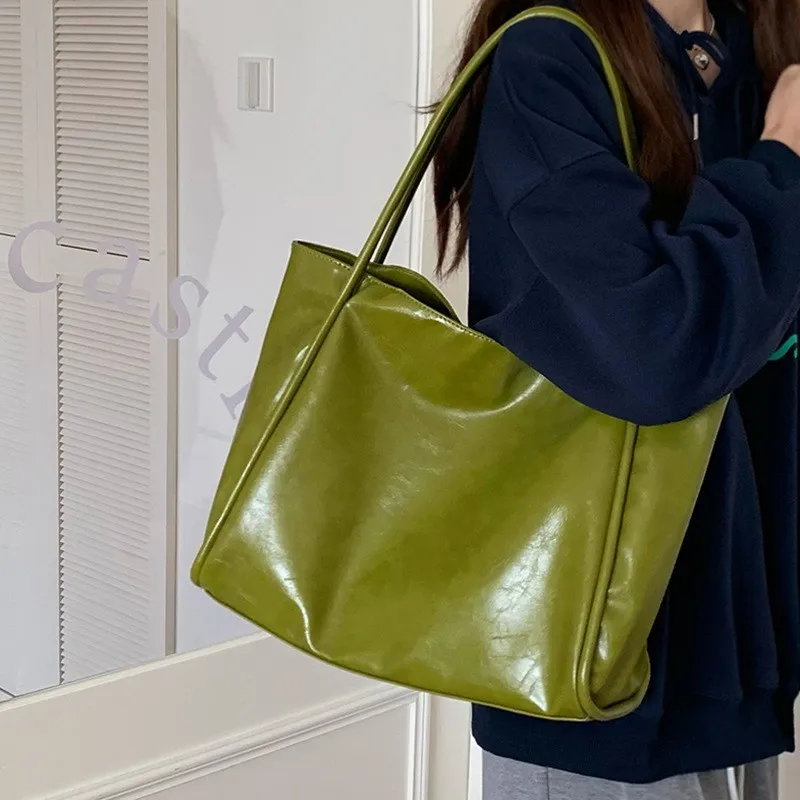 Portable Texture Tote Bag for Women, Shoulder Underarm Bag, Commuting Bag, Large Capacity, Niche Design, Autumn Winter Handbags