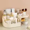 Large Makeup Desktop Storage Box Vanity Countertop Organizer with Drawers for Brushes Eyeshadow Lotions Lipstick Nail Polish 1