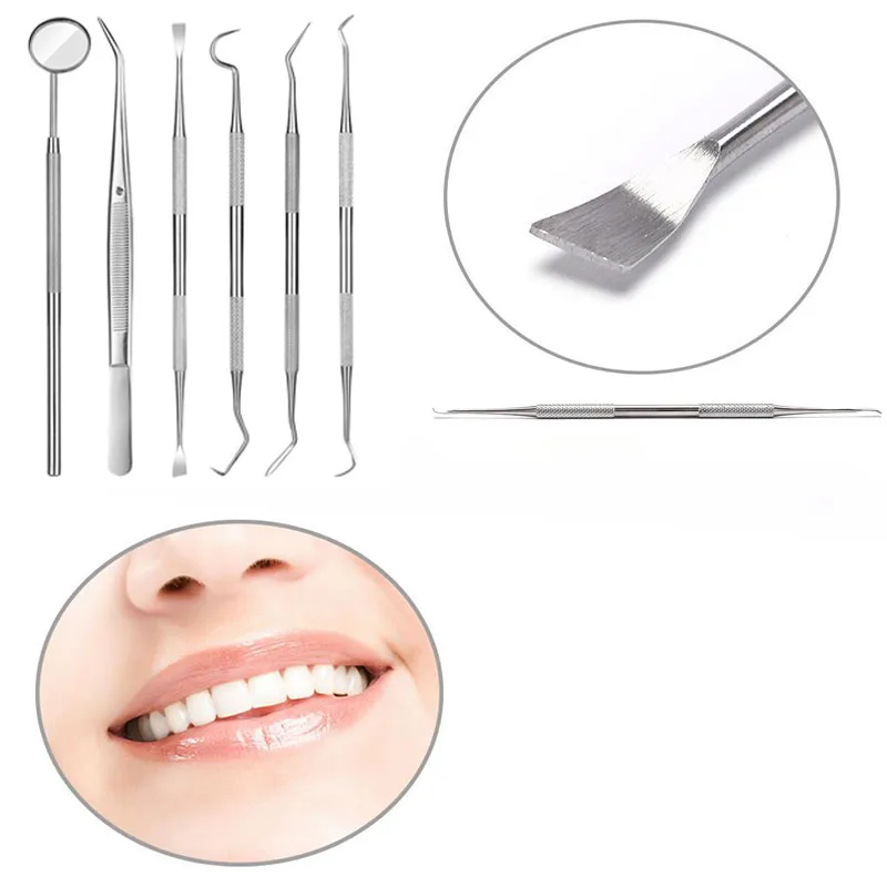 1pcsStainlessSteelDentistCleanToolsDentalMirrorDoubleProbe