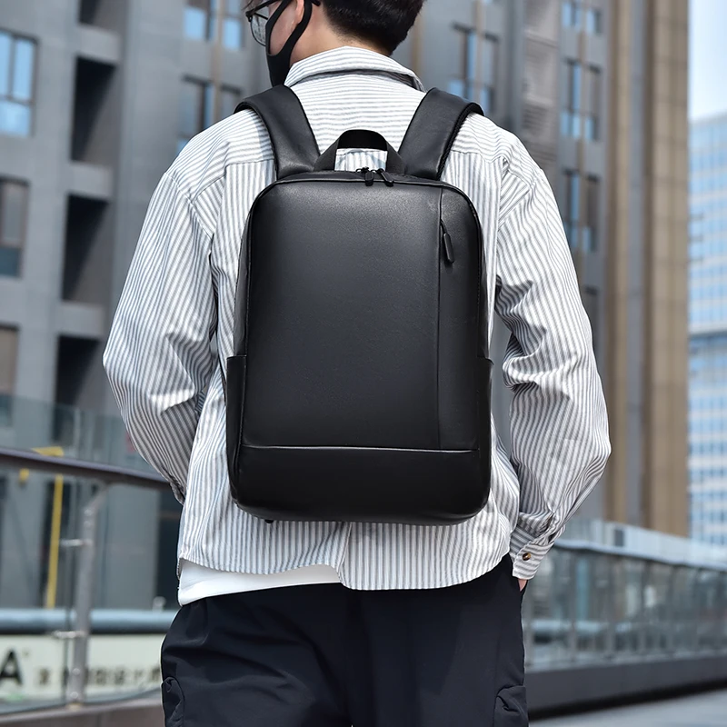 Men's Fashion Backpack Simple Designer Model Large Capacity Travel Backpack Wearable and Practical Men's Business Backpacks - 3