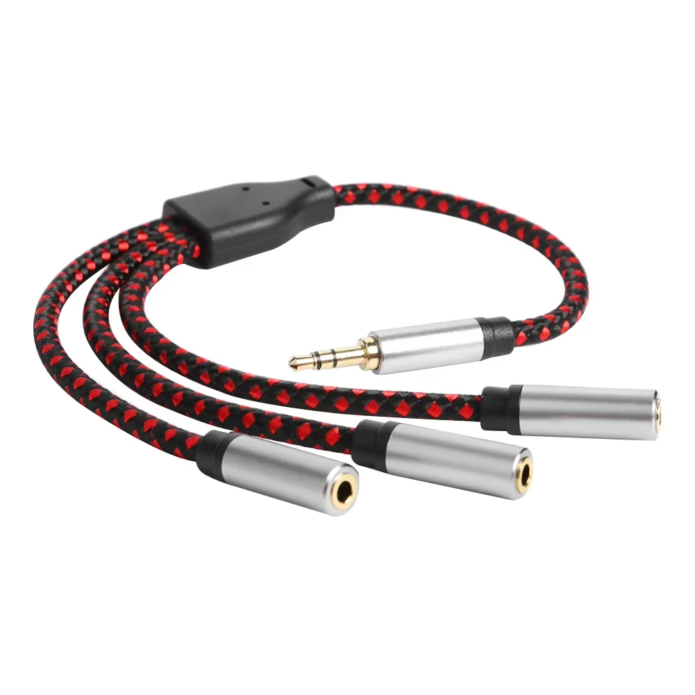 Universal Multi-Port 3.5mm Audio Splitter with TRS Stereo Extension Cable