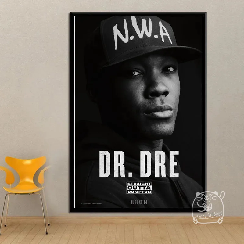 Landsdækkende Bær Og Straight Outta Compton NWA Ice Cube Dr.Dre Eazy-E Poster Canvas Painting  Hot Wall Art Pictures Posters and Prints for Home Decor