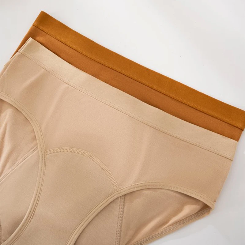 1pcs Girl Physiological Briefs Womens Menstrual Panties Ladies Plus Size Period Leak Proof Panty Solid Color Mid Waist Underwear 2