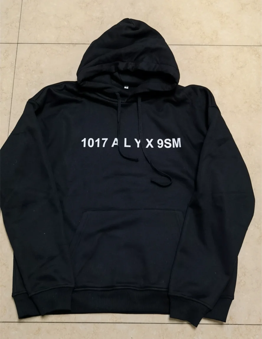 

2023ss 2022fw ALYX 1017 9SM Hooded Hoodie Men Women 1:1 kanye Hip-Hop Washed Loose Fleece Pullover