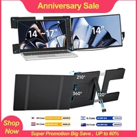 Dopesplay 14.1inch Portable Monitors 1200P FHD IPS Laptop Screen Extender Type-C HDMI For Laptops Switch Game Mac Up 14 to 17.3“ 1