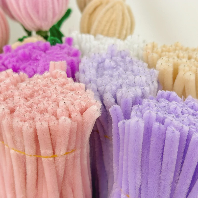 100 pcs Twist Bar Chenille Stems (Pipe Cleaners) – Creative DIY Craft Supplies 6