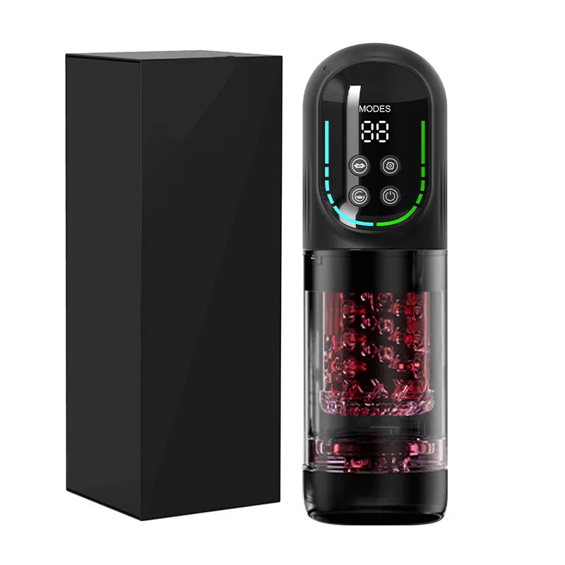 Automatic Sucking Licking Masturbator Cup Vagina Masturbation Blowjob Pocket Pussy Penis Pump Enlargers Sex Toys for Adult Men