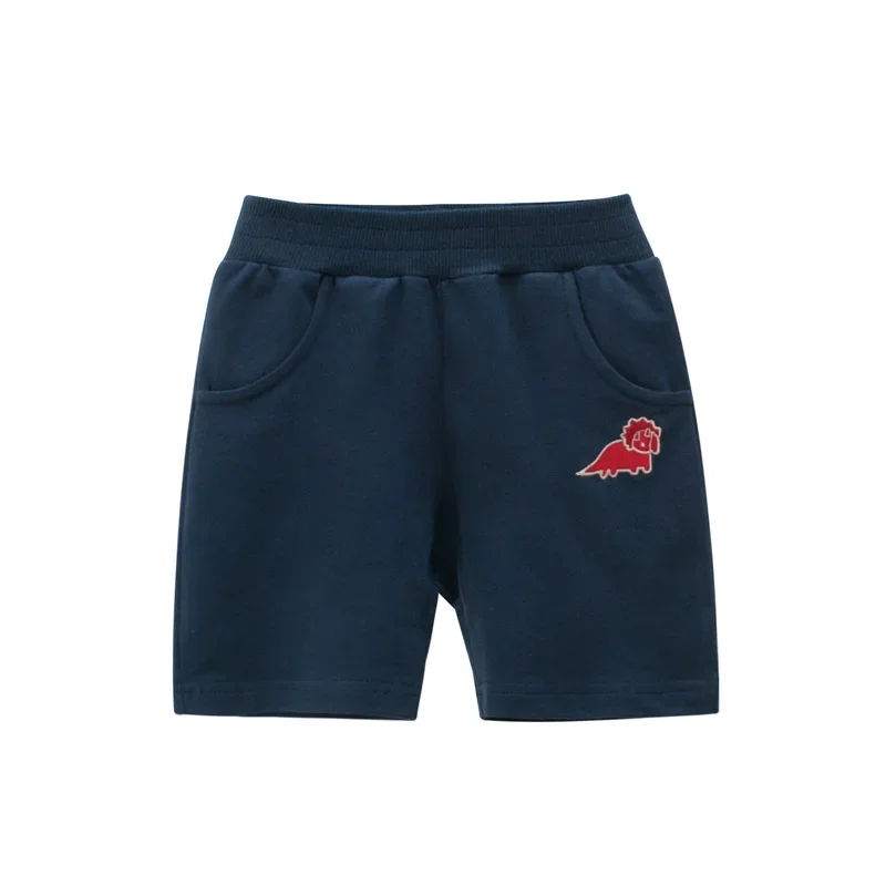 Boys Shorts Cartoon Dinosaur Cotton Kids Boy Summer Beach Elastic Waist Sports