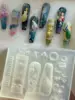 1pc Lace Hat Umbrella  Snake  Flower   3D Acrylic Mold Nail Art Decoration Nails DIY Design Silicone  Nail Art 5