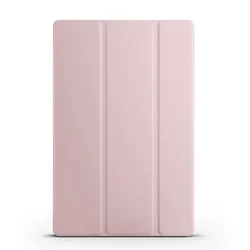 Enhanced Trifold PU Leather Soft Back Stand Tablet Case, 12.1 Inch for Honor Pad 10 (Pink)