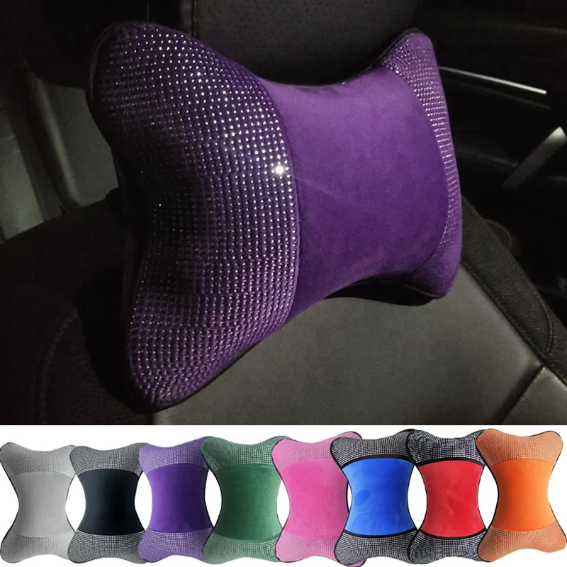 Car Neck Pillow Car Pillow Support Comfortable Universal Single Headrest Pillow Fit For Most Auto Accessories Fills Fiber