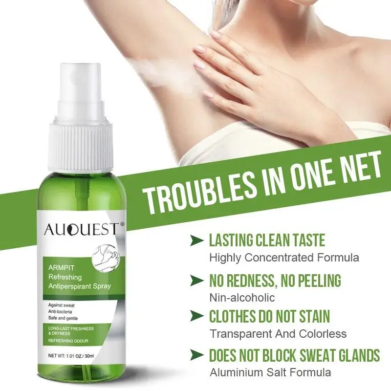 

Armpit Antiperspirant Body Care Spray Odor Removal Essence Lasting Fragrance Feet Underarm Deodor Body Care Products