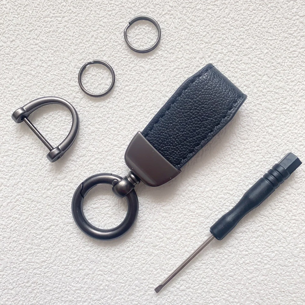 Élégant Porte-clés En Cuir Synthétique Avec Pendentif En Forme De Fleur