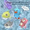 Toddler Bath Toys Cute Cartoon Swimming Clockwork Wagging Tail Rotating Device Beach Bath Tub Wind Up Toy 1
