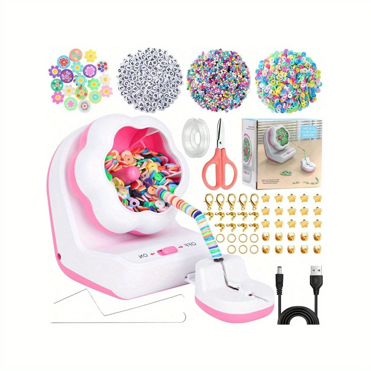 DIY Electric Bead Spinner Kit for Jewelry Making