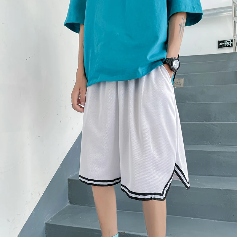 Boy Men Summer Thin Shorts Half Lengh Loose Sports Basketball Shorts Summer Male Plus Size Street Shorts Thin Quick Dry Shorts