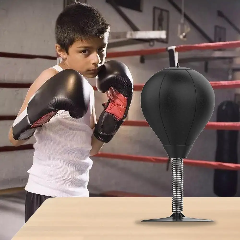 Tabletop Punching Bag With Suction Cup & Stand Boxing Speed Ball Boxing Equipment For Adults Children Funpunch Rage Bag