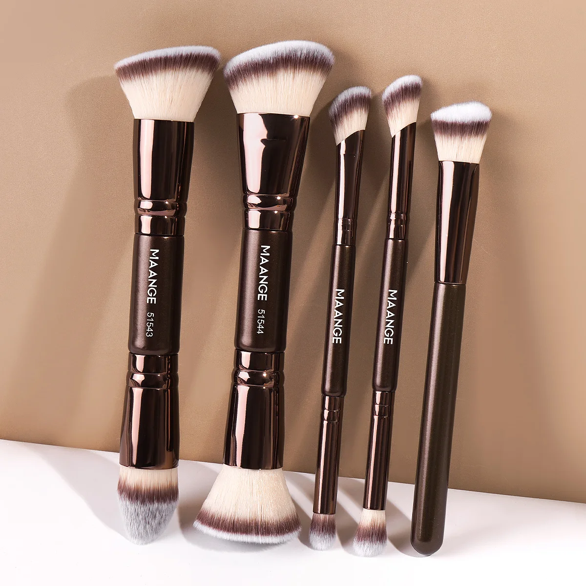 MAANGE 5pcs Makeup Brush Set Foundation Blush Concealer Eyeshadow Brushes Multi-Purpose Makeup Brush Kit Professional Brushes