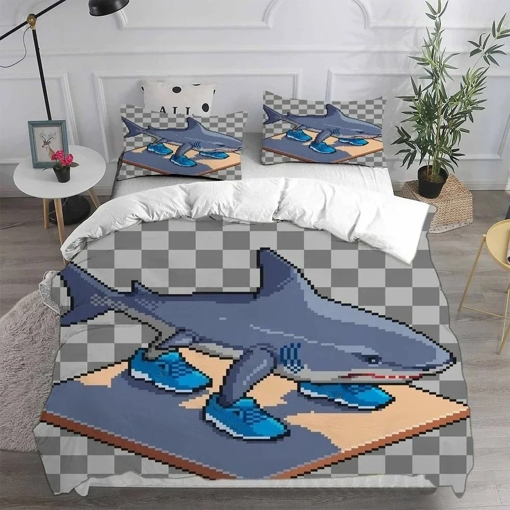 ai Italian Brainrot Tung Tung Sahur Bedding Sets Bed Cover Comforter Duvet Cover Pillow Case 2-3 Pieces Sets Home Decor