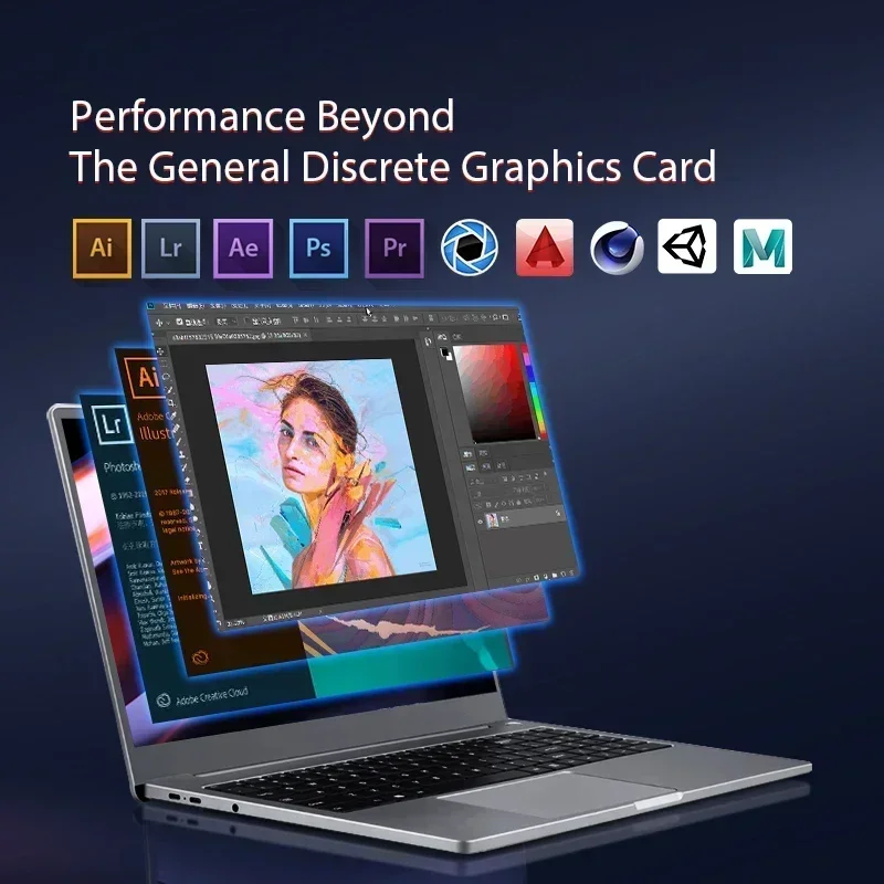 2025 15.6 Inch AMD Ryzen 7 5700U Gaming Laptops Max Ram 64GB DDR4 MAX Rom 4TB SSD Windows10 11 Pro Notebook Bluetooth WIFI 3