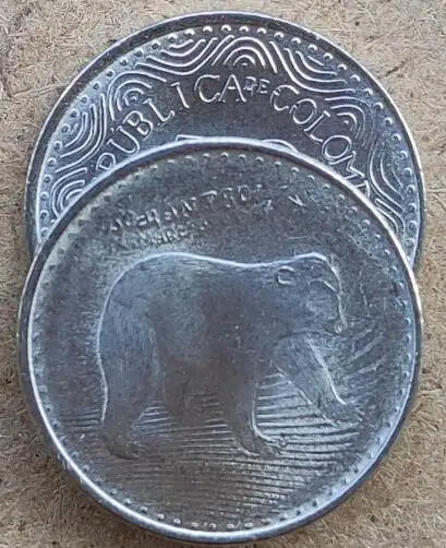 17mm Colombia ,100% Real Genuine Comemorative Coin,Original Collection